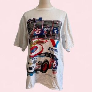 Vintage 90s Mark Martin Valvoline NASCAR #6 Graphic Tee Size XL